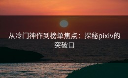 从冷门神作到榜单焦点：探秘pixiv的突破口
