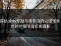 探秘pixiv专题与推荐页的火爆现象：忽略的细节背后的真相