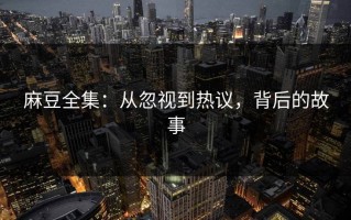 麻豆全集：从忽视到热议，背后的故事